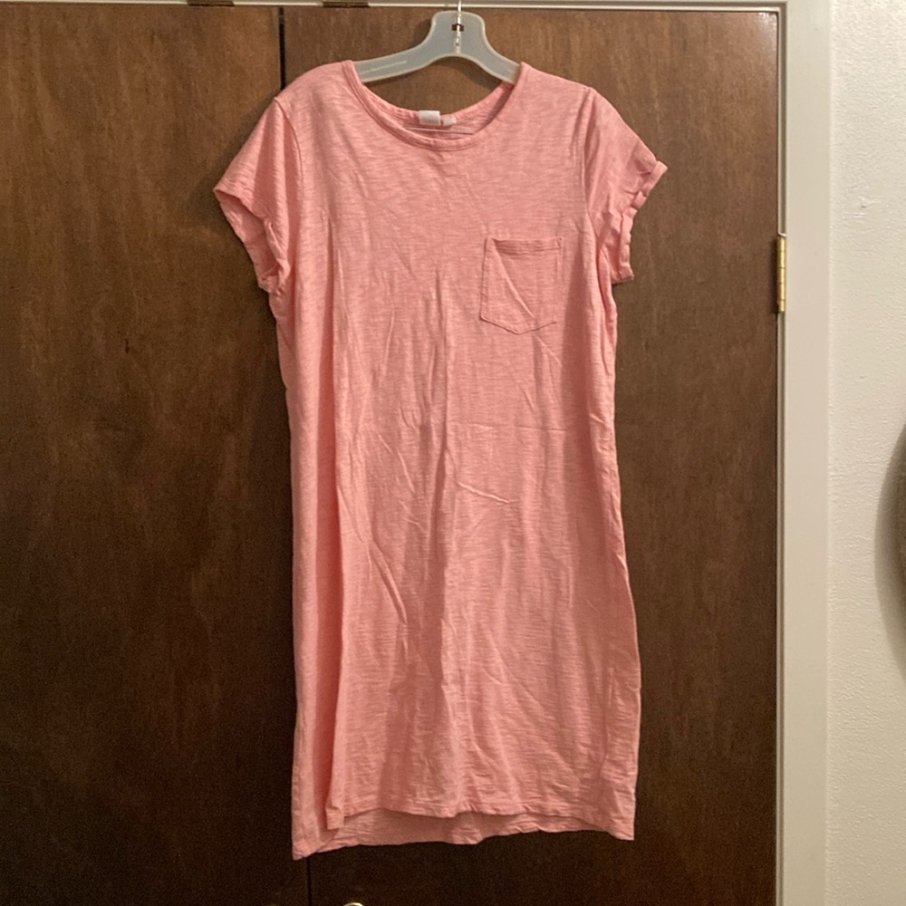 Gap Casual Pink T-Shirt Dress
